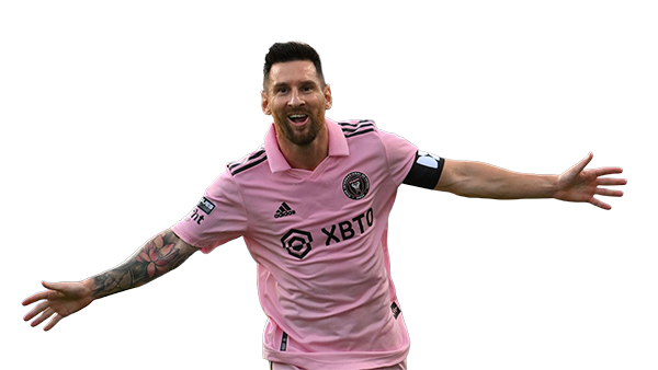 Lionel Messi in pink